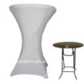 70x110 cm Cubierta de mesa de plástico redonda de poliéster blanca personalizada